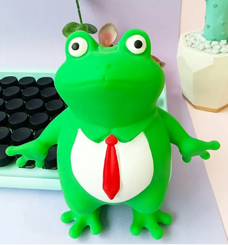 Stress-Relief Frog Prince Squeeze Toy